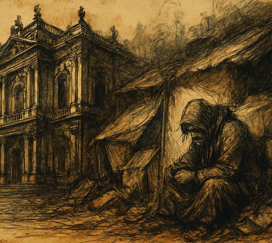 أزمة العدالة في العالم المادي